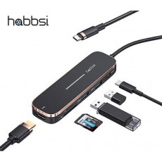 햅시 6in1 100W PD충전 USB-C 멀티 허브